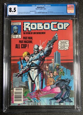 Robocop #1  Newsstand Variant 1st Appearance Of Robocop Key CGC 8.5 4118973017