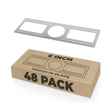 OHLECTRIC (48 Pack) New Construction Rough-in Plate for LED Downlight – Sl