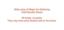 Empty MtG Booster Draft Box only - No Cards or Packs - pick the set