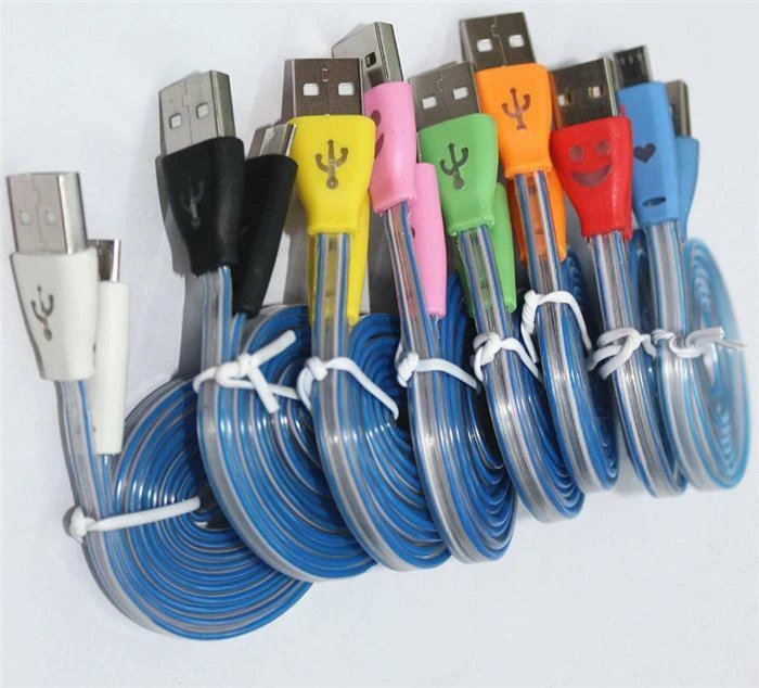 led light-up change power charger 8pin cable for iPhone X 8 7 6 plus 5 micro usb - Image 3 of 4