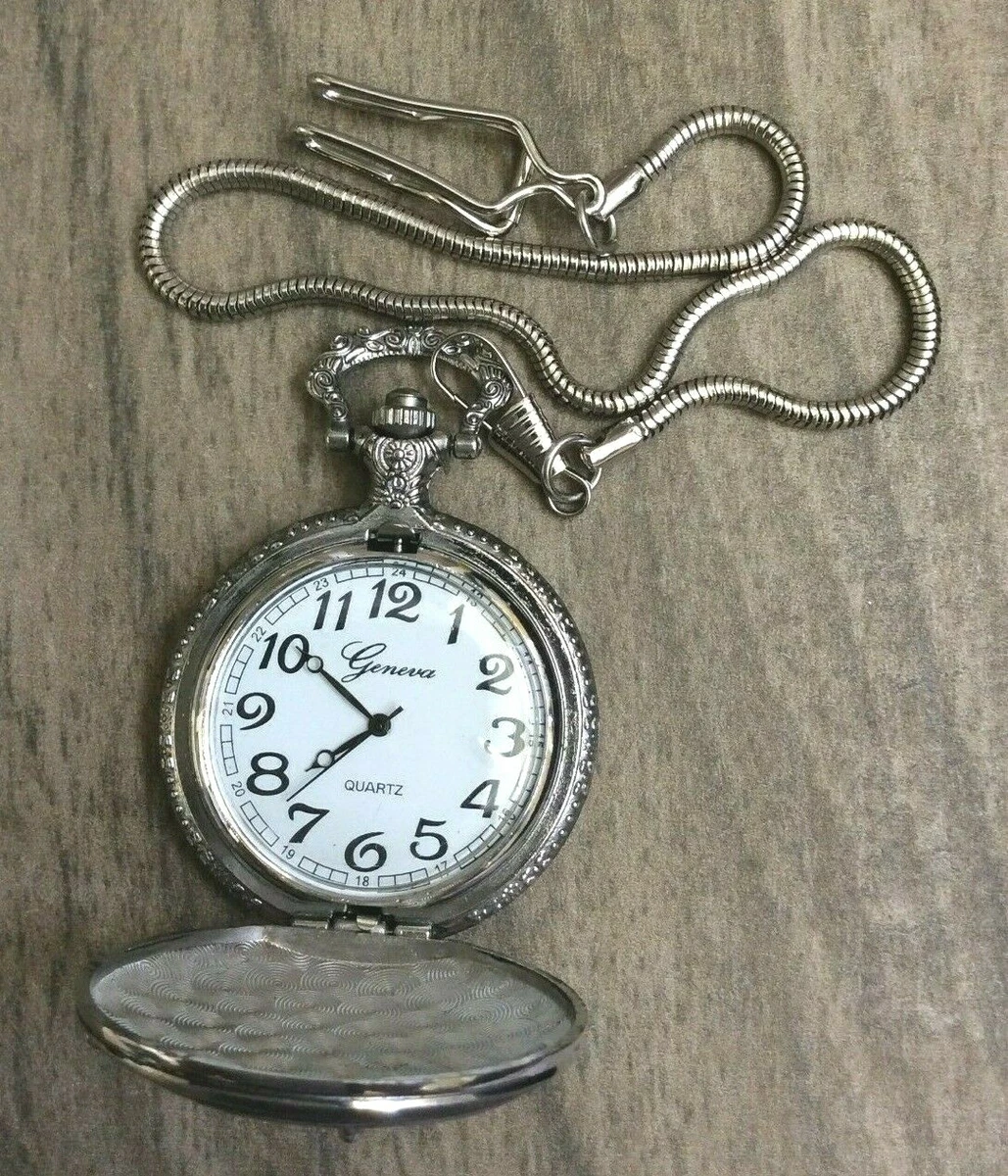 Pocket watch cheap black and white