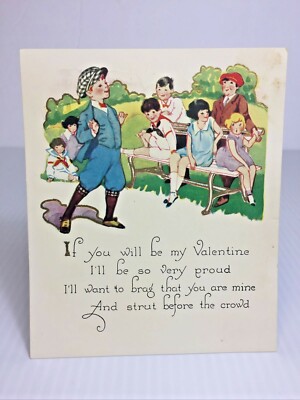 Vintage Valentine, 1927 ''Strut before the crowd and Brag that you are Mine''. 