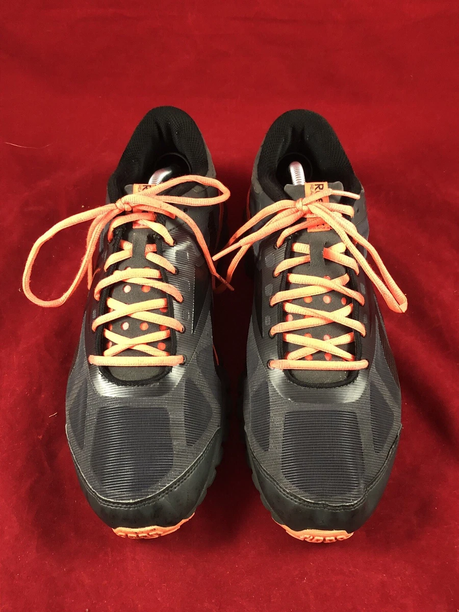 Rebook Mens 11.5 Realflex Flight SCHWARZ J90574 Black Orange eBay