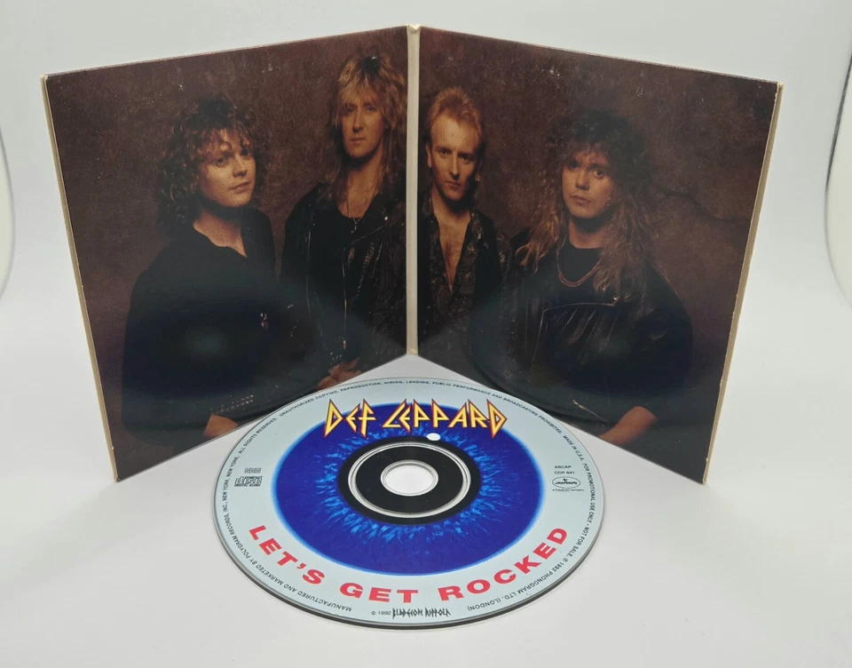 DEF LEPPARD Let’s Get Rocked GREAT BAND PIC USA 1992 PROMO DJ CD single CDP641 Foto 3 de 3