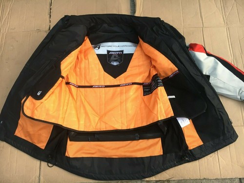 Akito Track Mens Touring Textile Waterproof Motorcycle Jacket UK 42" Chest (LB2) - Picture 11 of 12