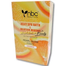 Jelly Spa Pedicure Set 1&2 Crystal Pearl Glow Foot Spa Scent Orange 30 Bag/box