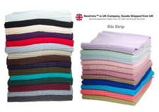 Rib Knit Strips,Cuff Waist Band,Chunky Stretch for Trim Edge Apparel,90cm x 18cm