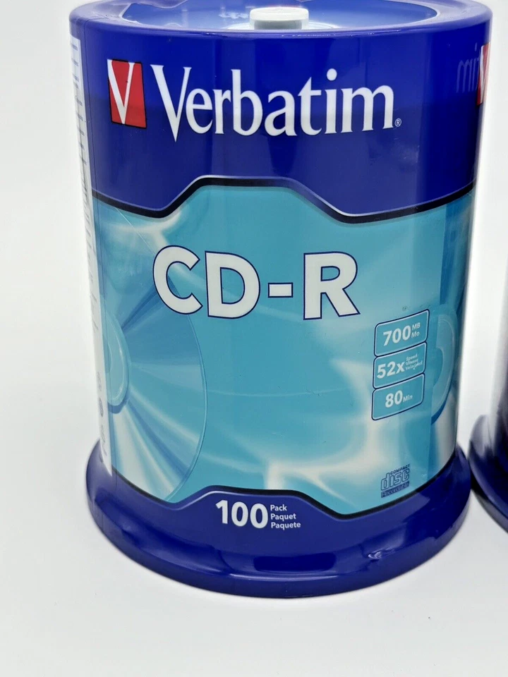 200 + 100 CD-R/ Mix Pack - VERBATIM AZO DVD + R 4.7 GB RW Verbatim Spindle 95098 - Image 2 of 4