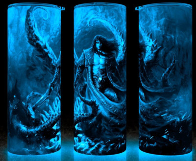 Glow in the Dark Castlevania Gabriel Belmont - Dracula Gaming Cup Tumbler 20oz