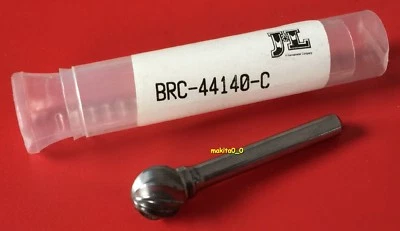 J&L (Kennametal) Tungsten Carbide Ball Ended Burr, 12.5mm Dia 6mm Shank Diameter