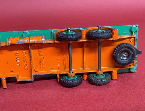 1954-57 Dinky Foden Type Two Cab Flatbed Orange/Green No902 Good - Picture 7 of 7