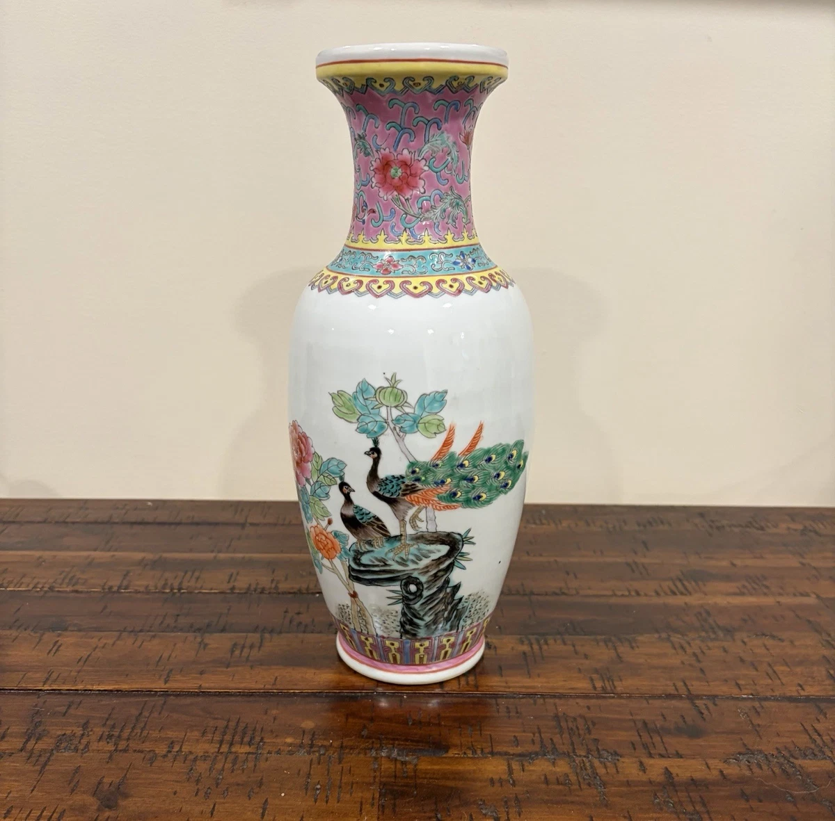 孔雀花瓶中国古董花瓶| eBay