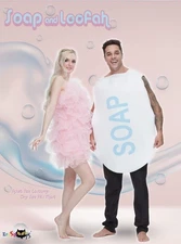 Loofah and Soap Costume, Halloween Couples Costume for Adult Halloween