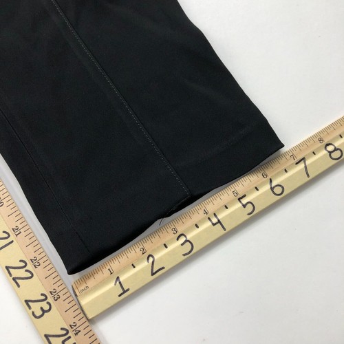 Fuzzi 48 (Fit 30W 23L) Women's High Rise Pull On Center Seam Pants Black - Picture 7 of 13