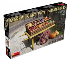 Miniart MIN35623 1:35-Market Cart with Vegetables, Various
