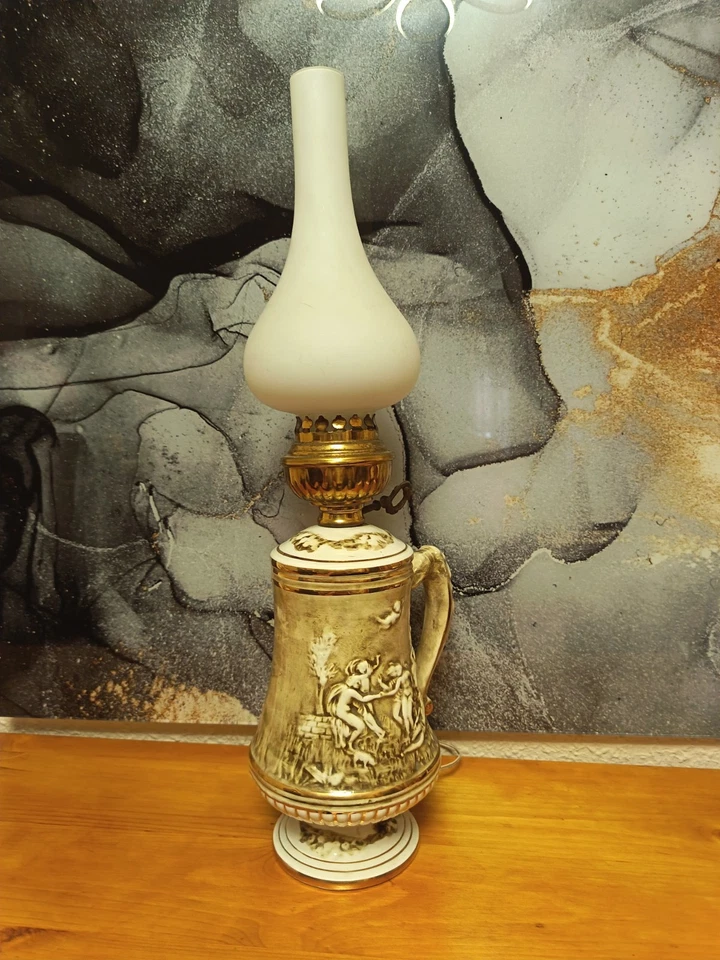 lamparas vintage Porcelana Capodimonte XX - Imagen 2 de 4