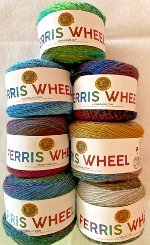 LOT OF 2- LION BRAND FERRIS WHEEL-3 OZ EACH- 7 COLORS AVAILABLE - product listing photo