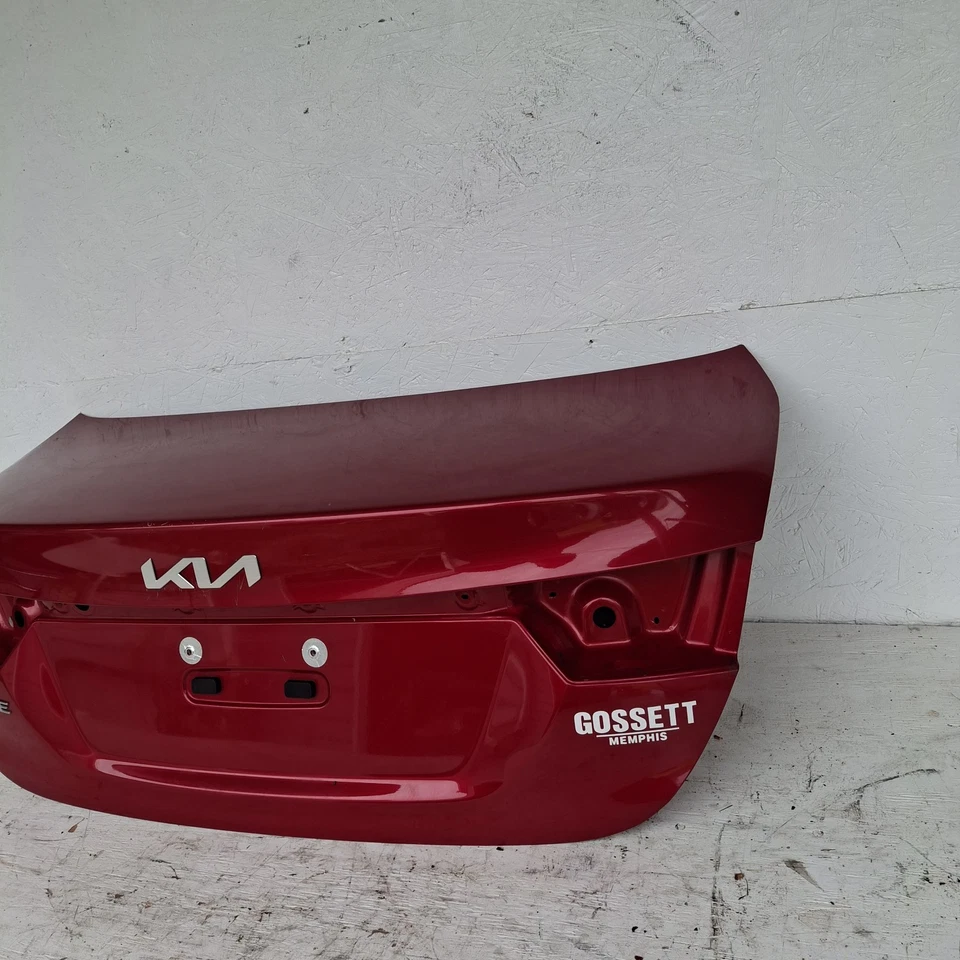 ✅️ 2019-2023 Kia Forte Rear Trunk Lid Decklid Assembly RED OEM NO DENTS - Image 3 of 4
