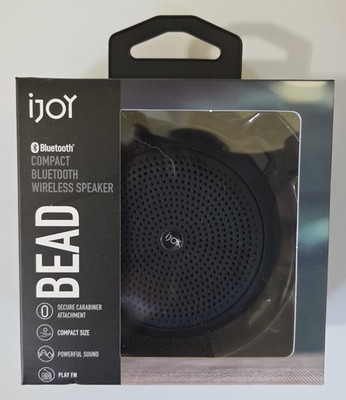 iJoy Bead Compact Bluetooth Wireless Speaker BLACK IJ17-BEAD-B1C8, BRAND NEW