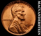 1944 Lincoln Wheat Cent- Red- Choice Gem Brilliant Uncirculated Luster #J4680