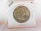 1959 Franklin Half Dollar -Good Circulated Condition - 90% Silver