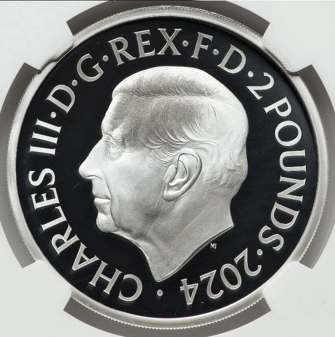 2024 James Bond 007 Grã-Bretanha 60º Aniversário Seis Décadas PRATA NGC PF70 - Imagem 3 de 4