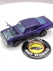 Original 1967 Hot Wheels Redline Custom Barracuda Purple/ PURPLE INTERIOR Button