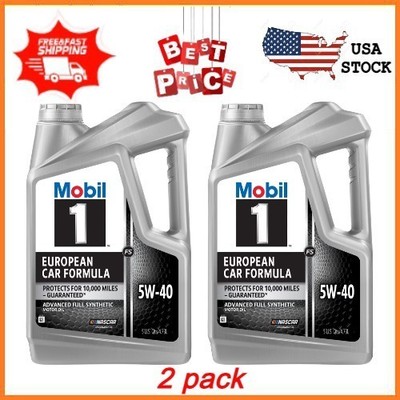 2 pack Mobil 1 FS European Car Formula Full Synthetic Motor Oil 5W-40, 5 Quart