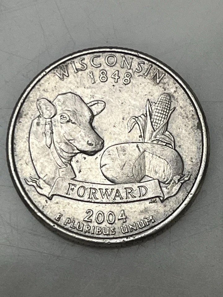 2004 P 25 Cent Us Coin Wisconsin Die Chip - Image 3 of 3