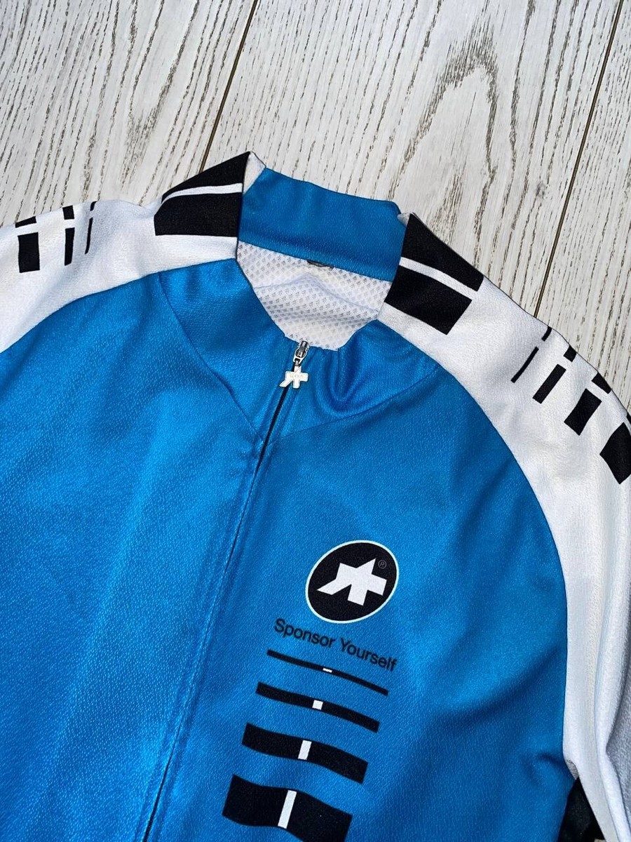 Maillot De Cyclisme Vintage Assos Homme, Jaune/noir, Taille M, Manches Courtes, Jersey