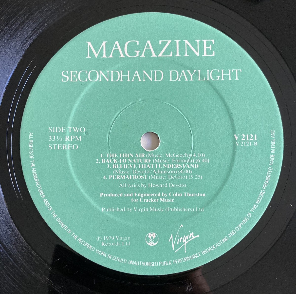 英LP Magazine Secondhand Daylight V2121 VIRGIN /00400 Magazine - Secondhand Daylight 1979 UK Virgin V2121 1st