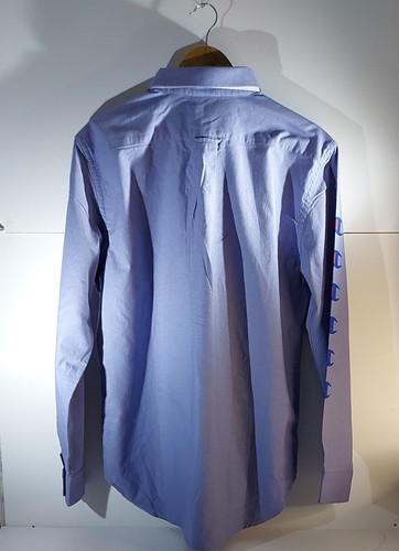 Champion Reverse Weave Oxford Shirt Blue Size S BNWT 15 inch Collar button down - Picture 3 of 6