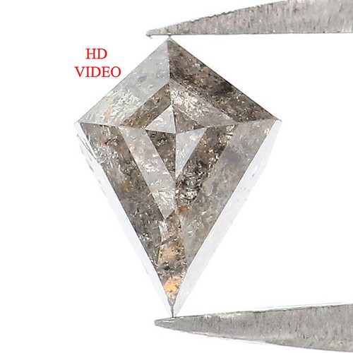 0.68 CT Natural Loose Kite Shape Diamond 6.85 MM Salt And Pepper Diamond QL1342 - Picture 1 of 8