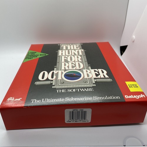 The Hunt for Red October Commodore 64/128 w book c64 diskette Untested - Picture 11 of 12