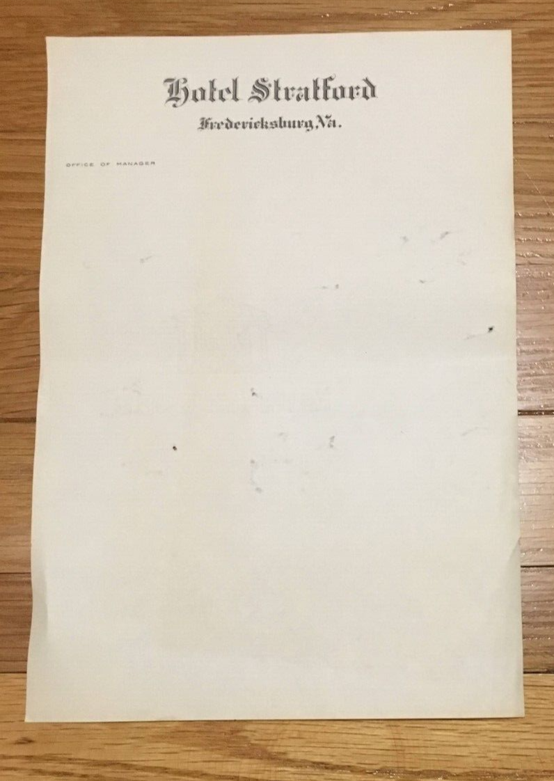 VINTAGE ENVELOPE AND NOTE PAPER STATIONERY HOTEL STRATFORD