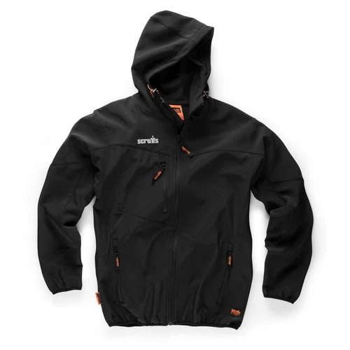 SCRUFFS Black Worker Softshell Brand New 2019 Active Fit Work Trade Soft shell