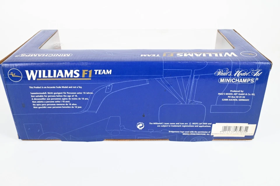 Minichamps 1/18 Williams FW22 Ralf Schumacher 2000 GP Australia F1 Diecast Model - Image 3 of 4