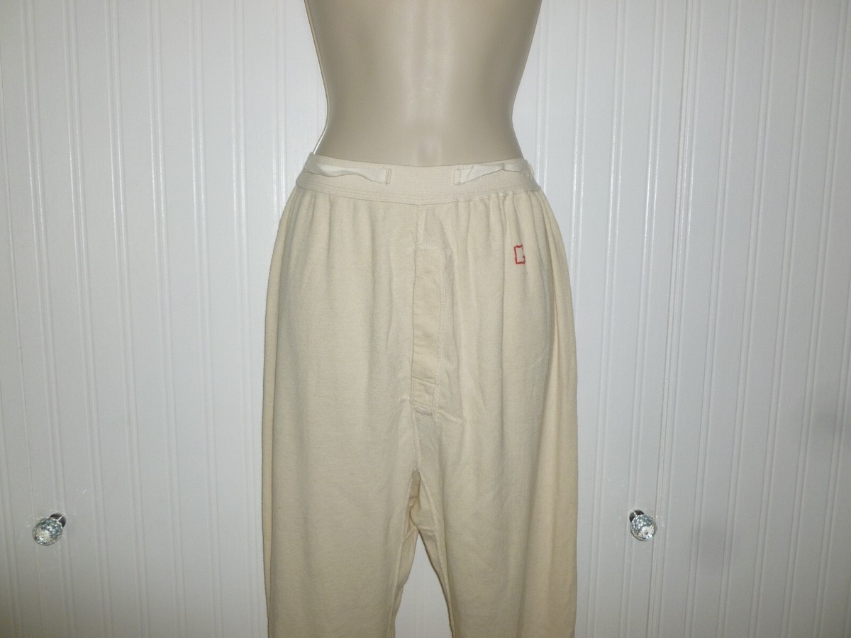 Antique Long Johns Wool Blend Union Suit Thermal Long Underwear