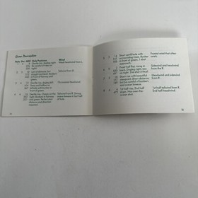 Nintendo NES Game Manual:  Bandai Golf Challenge Pebble Beach