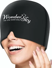 (Large) Migraine Relief Cap Gel Migraine Ice Head Wrap Cold & Hot