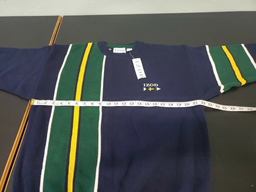 NWT Izod Vintage Deadstock Mens Medium Golf Sweater Embroidered - Picture 7 of 10