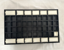 Black Pandora Wooden Tray Jewelry Organizer Rings Charms Earrings Sold As Is