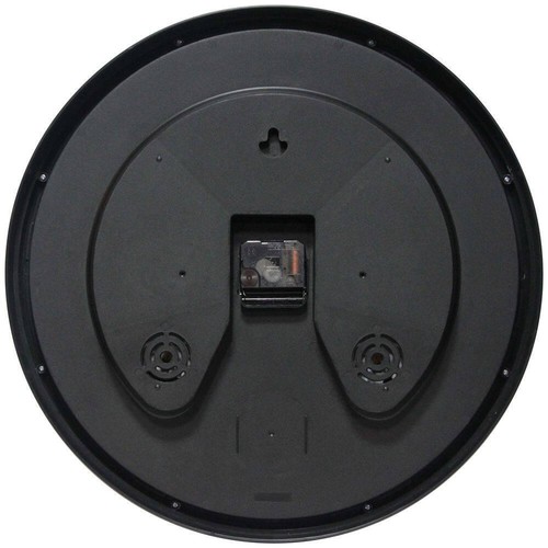 Infinity Instruments 17.5"Hx17.5"W Concordia Indoor/Outdoor Wall Clock Black - Picture 4 of 5