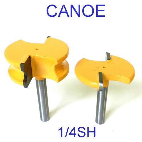 2 pc 1/4" Shank 1/4" Diameter Canoe Flute and Bead Joint Router Bit sct-888 - Picture 10 of 12