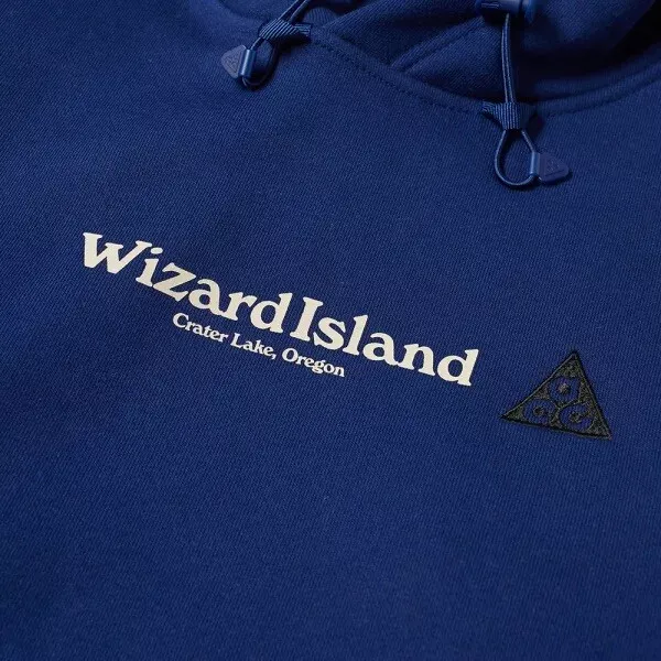 NIKE ACG WIZARD ISLAND CRATER LAKE FLEECE HOODIE .JP BLUE VOID CZ88811-492