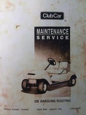 Club Car 1992 DS Gasoline  Electric Powered Golf Cart Service Repair Manual
