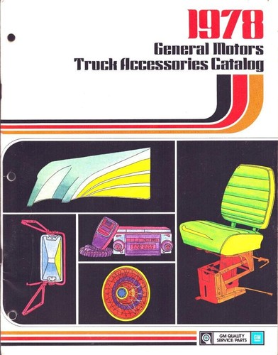 1978 OEM GENERAL MOTORS TRUCK ACCESSORIES CATALOG FREE US SHIPPING VG CONDITION - 第 1/1 張圖片