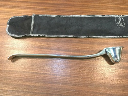 Vintage Silver-Plate 10" Silver Candle Snuffer Helmet Style - Picture 4 of 12