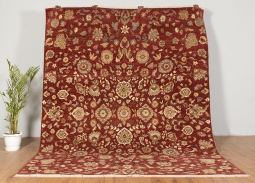 8x10ft Vintage Turkish Traditional Antique Heriz Transitional Medallion cozy Rug - Picture 3 of 11