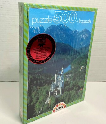 Educa Castle Fairytale Jigsaw Puzzle 1000 Pieces Complete w/ Glue Neuschwanstein